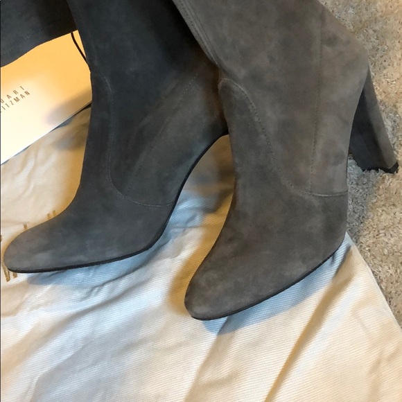Stuart Weitzman Highland Boots in Gray - Picture 6 of 8
